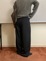 Loose wide slacks