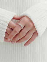 26SS★ [Premium Plating] Essence AB(W) Heart Tennis Ring