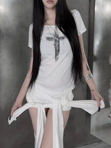 punching vintage cross T