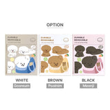 【1+1 SET】 Puppy Durable Removable Sticker
