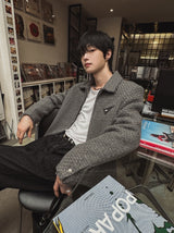 Sio Tweed Crop Wool Jacket