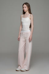 Strawberry milk sleeveless top, White