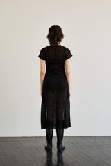 WITTY KNIT ONE-PIECE / BLACK
