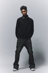 スタッデッドパッチデトロイトワークジャケット
