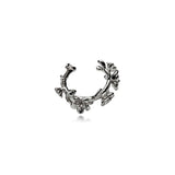 Wild Rose Wreath Ring Silver
