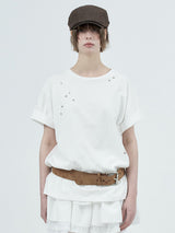 glitter star t-shirts / white