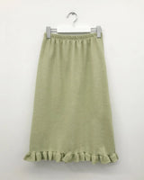 Bagel frill knit skirt (2color)