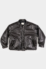 Bolt padded leather jacket