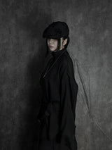 シフォンスカーフハイネックシャツ (2color)