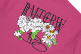 VOLUME LOGO FLOWER TEE SHIRT