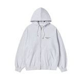 25FW ボーダーラインベーシックロゴフーディージップアップ メランジ