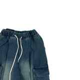 marine washed denim balloon pt