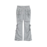 Boots-cut cargo pants (Gray)