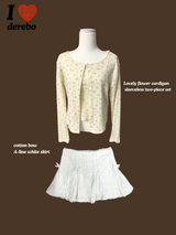 white bow A-line mini skirt