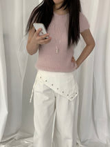 Nelson Studded Wide Straight Pants