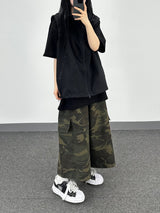 camo コットンスカートパンツ