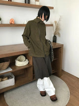ディアゴナルハイネックジップアップ