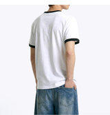 エッセンシャルスタンダード半袖リンガーTシャツ ホワイト