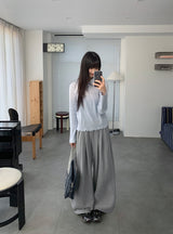 26SS★ [BAONHAUS]ヘディネンピンタックバンディングワイドトレーニングパンツ