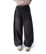 (Unisex) リッピーディープサンドフォルデッドオイルコーテッドデニム