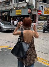 3 Color Ring Eyelet Big Shoulder Bag