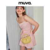 muva. Premium‑Feel Mini Hand Tote for Women, Basket‑Style Genuine‑Leather Mommy Bag, Shoulder Hand & Cross‑body Bag, New Arrival May 16