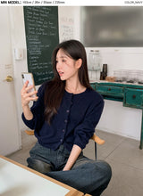 ネーチャーカシミアクロップラムウールニットカーディガン (9color)
