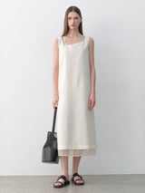 (OP-6260) SILKY LAYERED DRESS