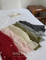 Sunday Pendant Layered Round Knit Cardigan (6color)