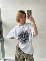 (UNISEX) グランジ 半袖Tシャツ