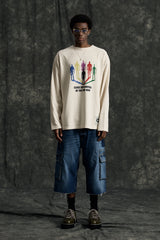Graffitionmind ファイブカインドピグメント長袖Tシャツ