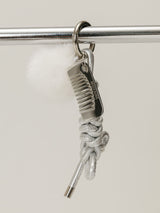 MINK ROPE KEYRING / SILVER