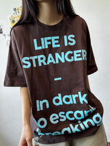 オディレターグラフィックオーバーサイズTシャツ 4カラー