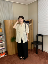 リネンロングスカート
