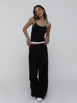 Layered Halter Top_Black