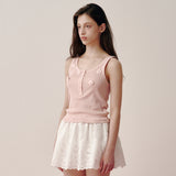 Beads Lip Sleeveless (Pink)