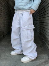Double brushed big pocket balloon pants