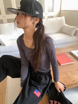 MILD U-NECK LONG SLEEVE (4C)