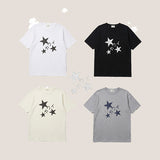 ドットスター グラフィックボクシー半袖Tシャツ (4 colors)