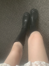 Sugena Platform Buckle Long Boots
