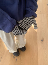 Pundero Wool Stripe Knit Gloves