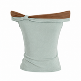 Tahlia Contrast Drape Top