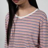  REGULAR SOFT LINE V-NECK TEE (WHITE)