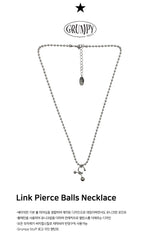 Link Pierce Balls Necklace