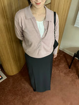 Cashmere collared knit