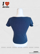 ドットラウンドUネックショートスリーブTシャツ