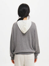 DEEP V-NECK LOOSE FIT KNIT PULLOVER