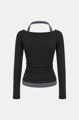 Yvette Halter Graphic Layered Top