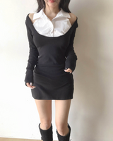 promise halter collar shirt layered ops