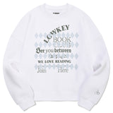 ロウキーブッククラブアーガイルパターンスウェットシャツ [WHITE]